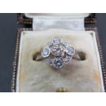 Beautiful Vintage 18ct Gold & Platinum 1ct Diamond Ring