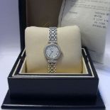 Chopard 18K White Gold Diamond Set Watch 10/5895 Box & Papers Dated 2004