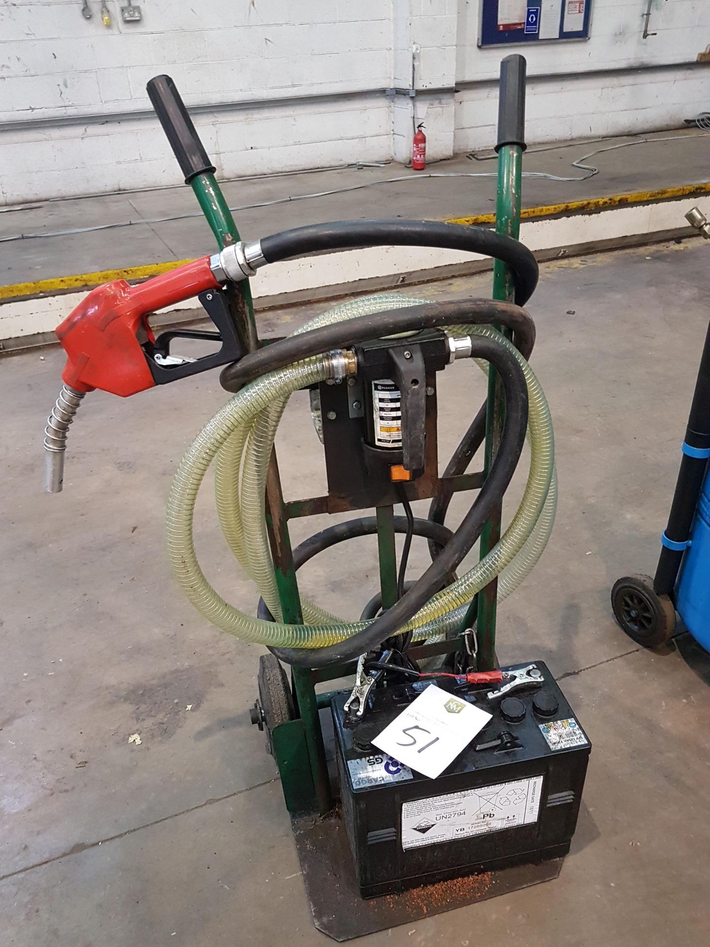 12v Fuel Pump on Trolley