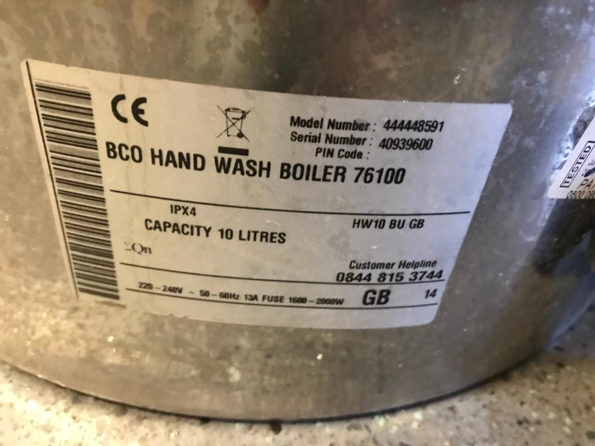 Burco Hand Wash Boiler (capacity 10L) - Image 7 of 10