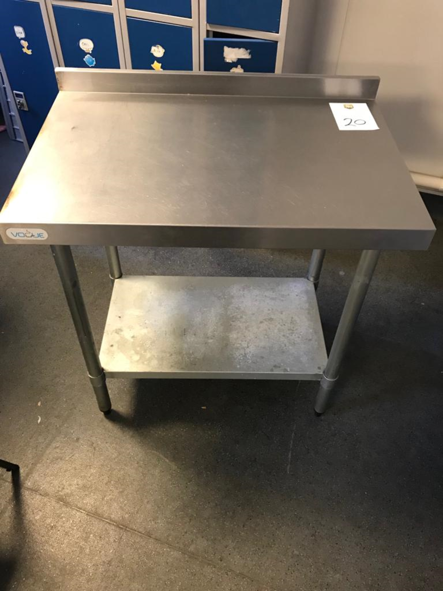 Vogue Stainless Steel Prep Table with Shelf Below - Image 2 of 8