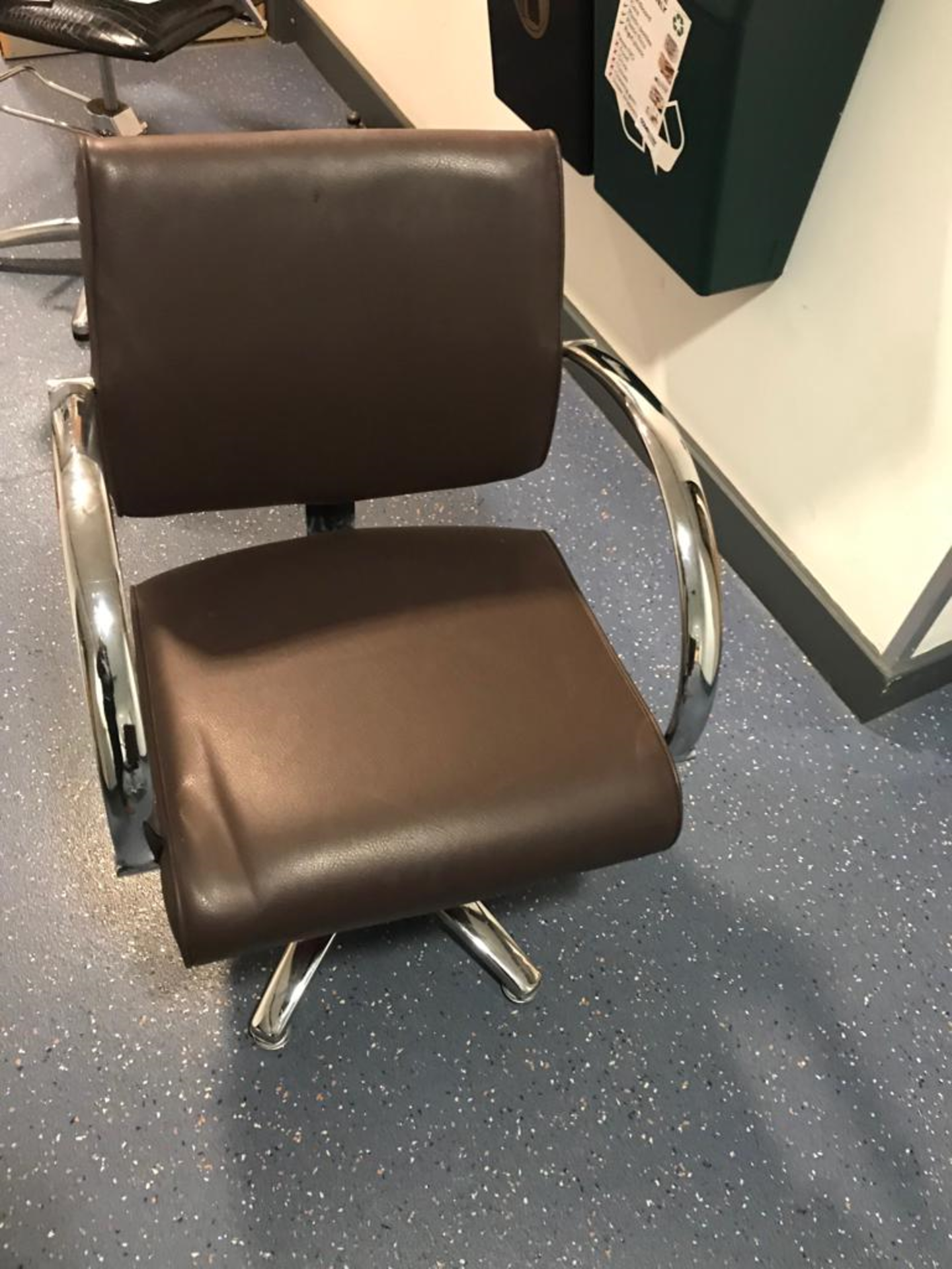 Brown leather Hairdressing / Barber's Chair