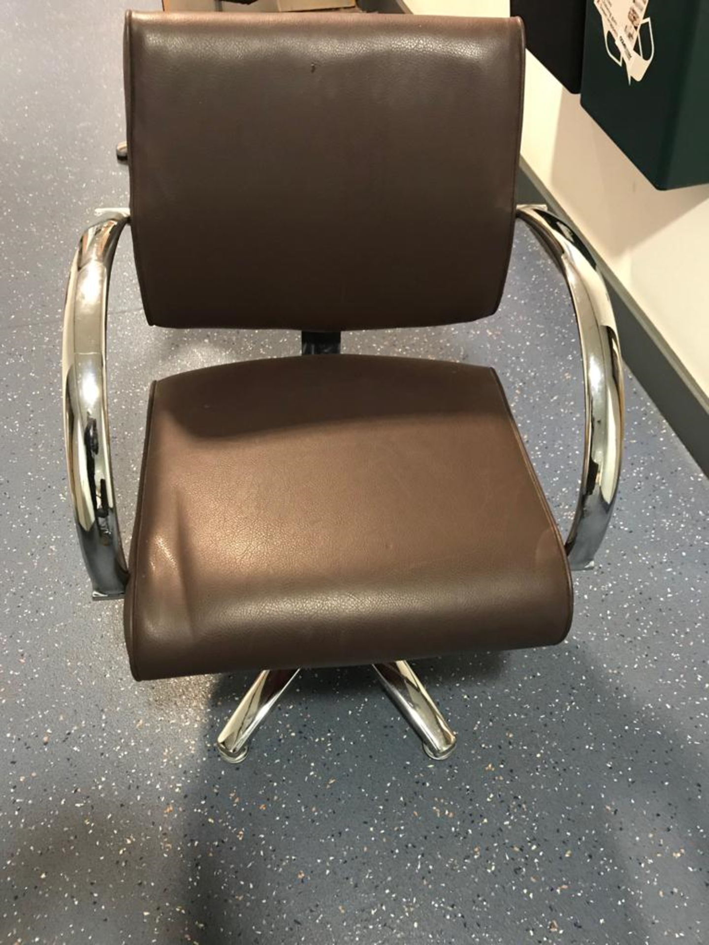Brown leather Hairdressing / Barber's Chair