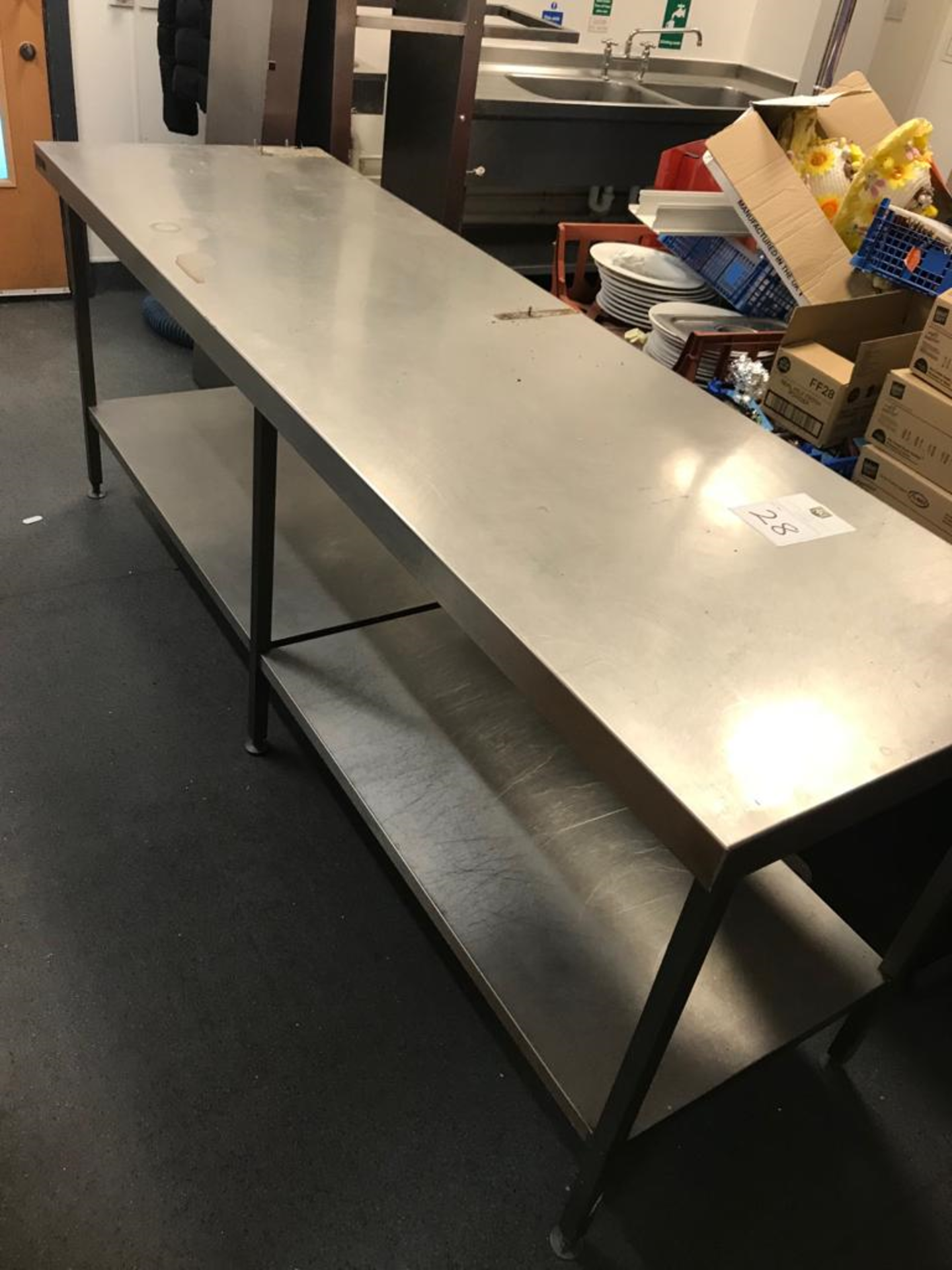 Stainless Steel Counter with Shelf Below