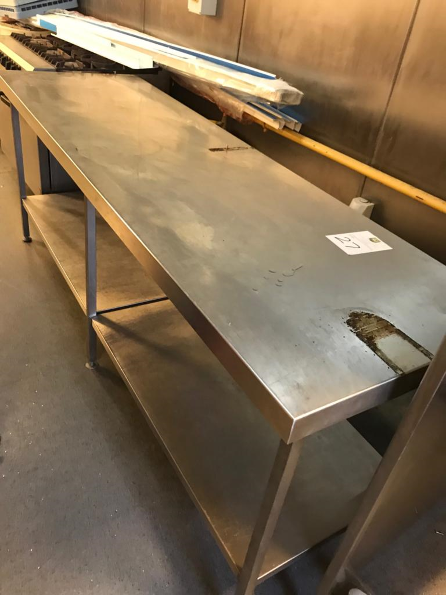 Stainless Steel Counter With Shelf Below - Image 5 of 6