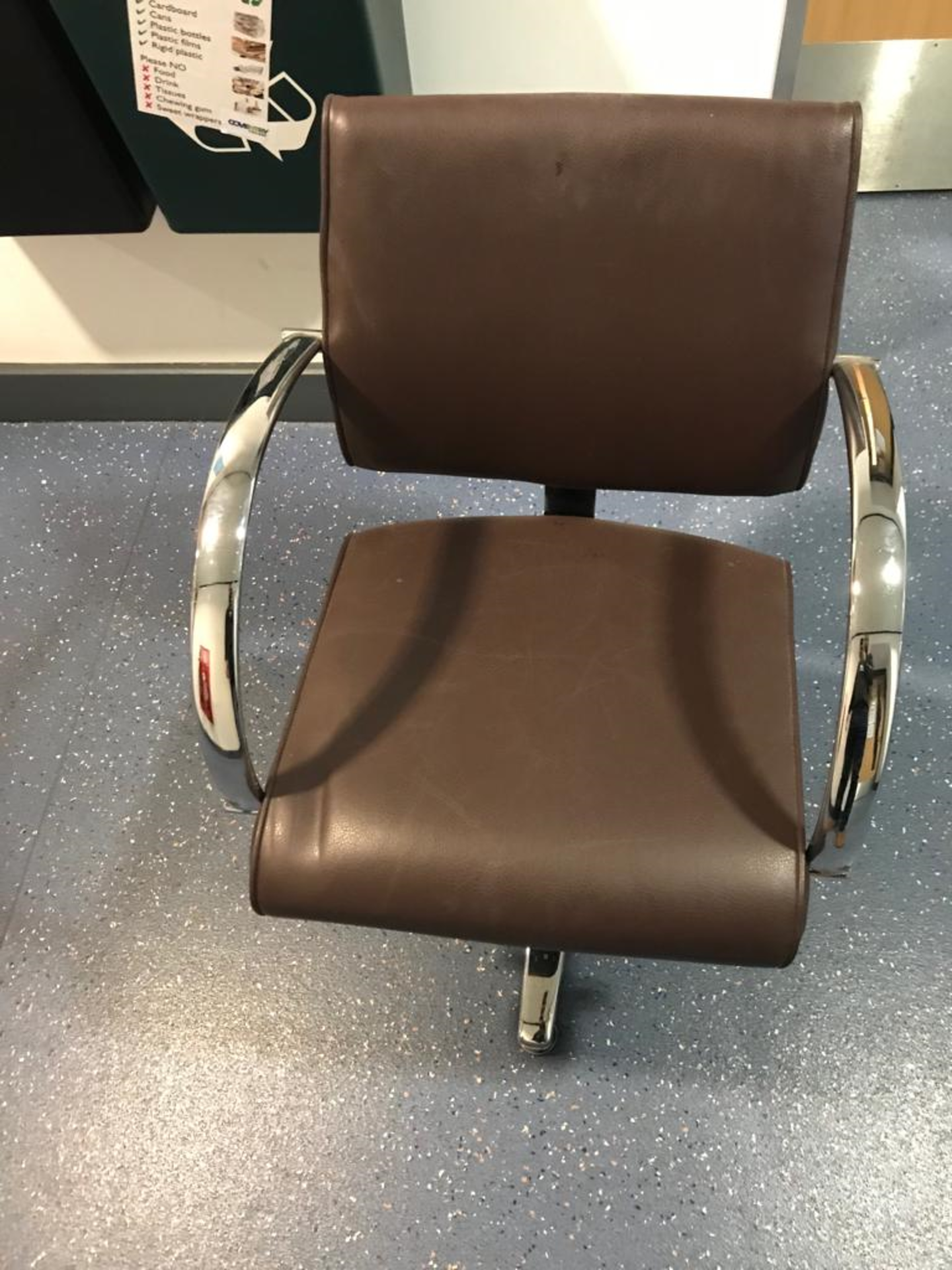 Brown leather Hairdressing / Barber's Chair