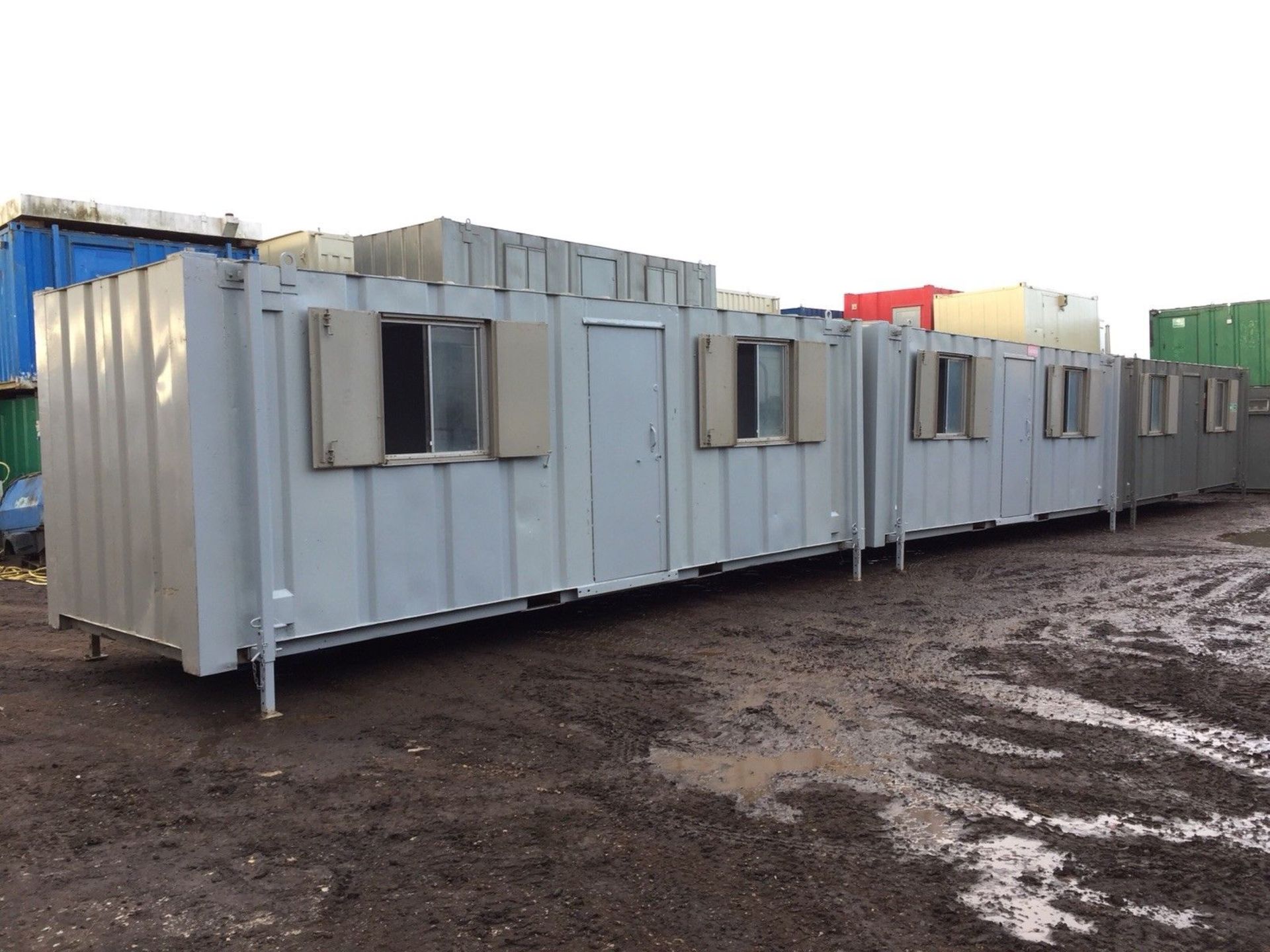 48ft - 72ft x 8ft Steel Portable Site Office Sections - Image 2 of 10