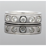 18ct White Gold 'Hearts On Fire' Diamond Wedding / Eternity Ring