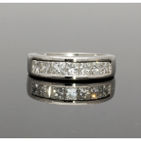 Platinum Princess Cut Diamond Eternity Ring 1.60cts