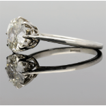 Edwardian Platinum Diamond Solitaire Ring 1.50 cts