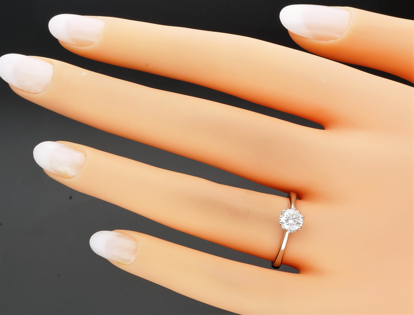 Platinum Diamond Solitaire Ring .50cts - Image 5 of 6