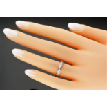 Platinum Diamond Shaped Eternity Wedding Ring