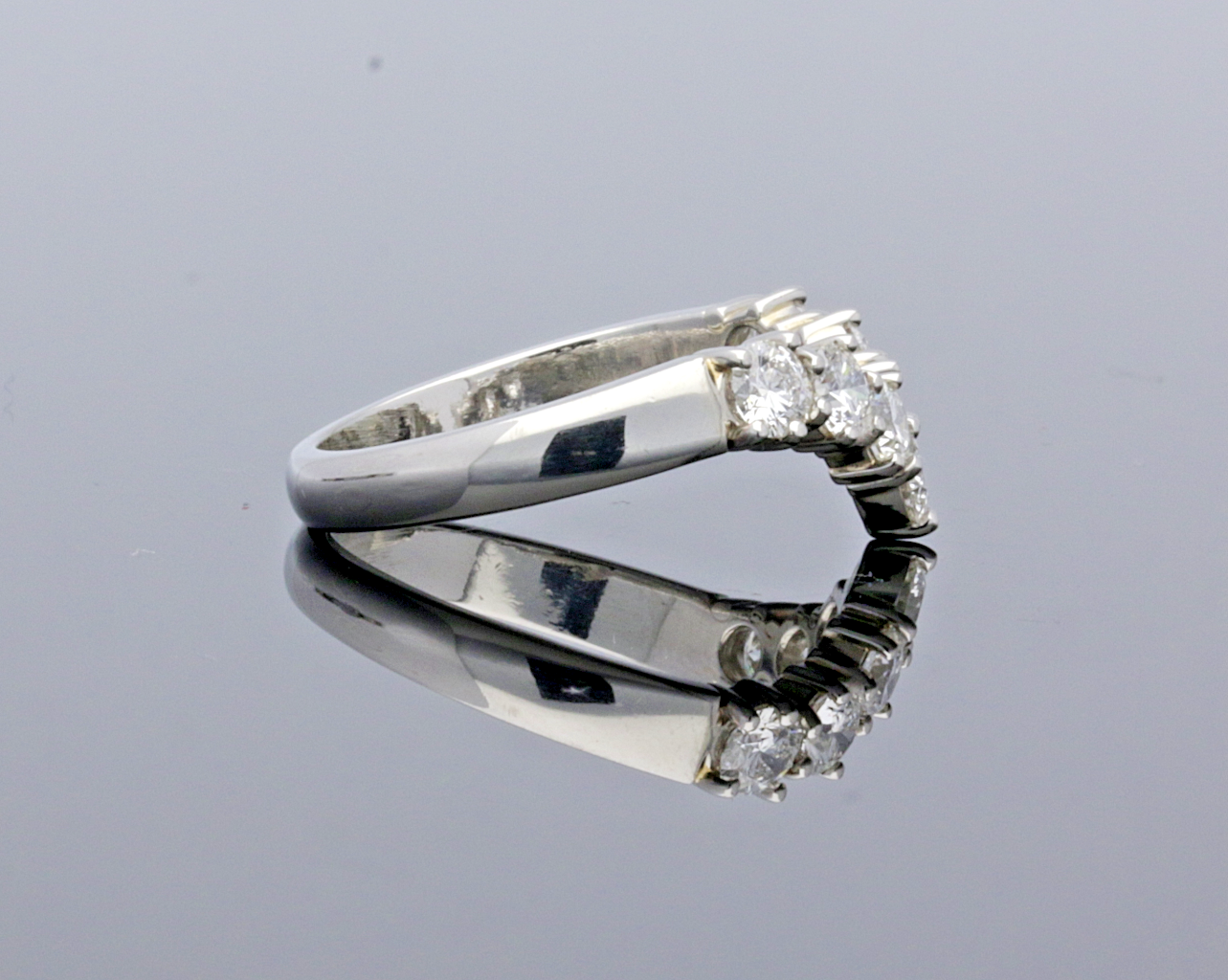 Platinum Wishbone Diamond Ring 1.20cts - Image 4 of 6