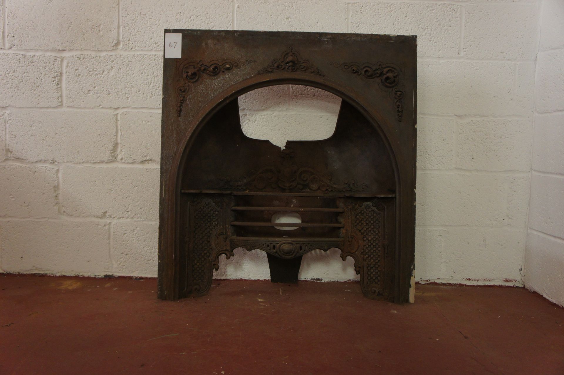 Cast iron fireplace insert