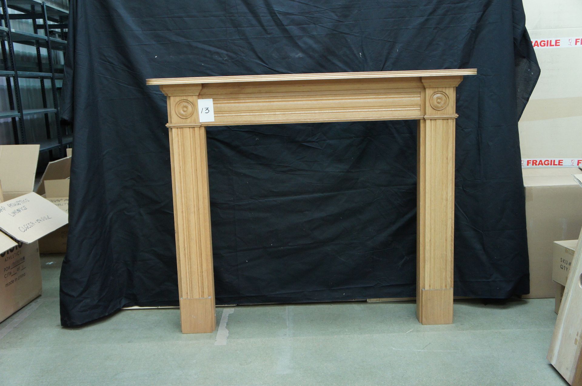 Timber fire surround - Image 2 of 2