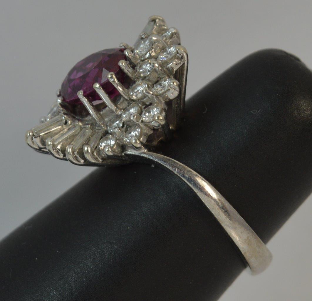 Ruby and Diamond Cluster Ring - Image 6 of 13