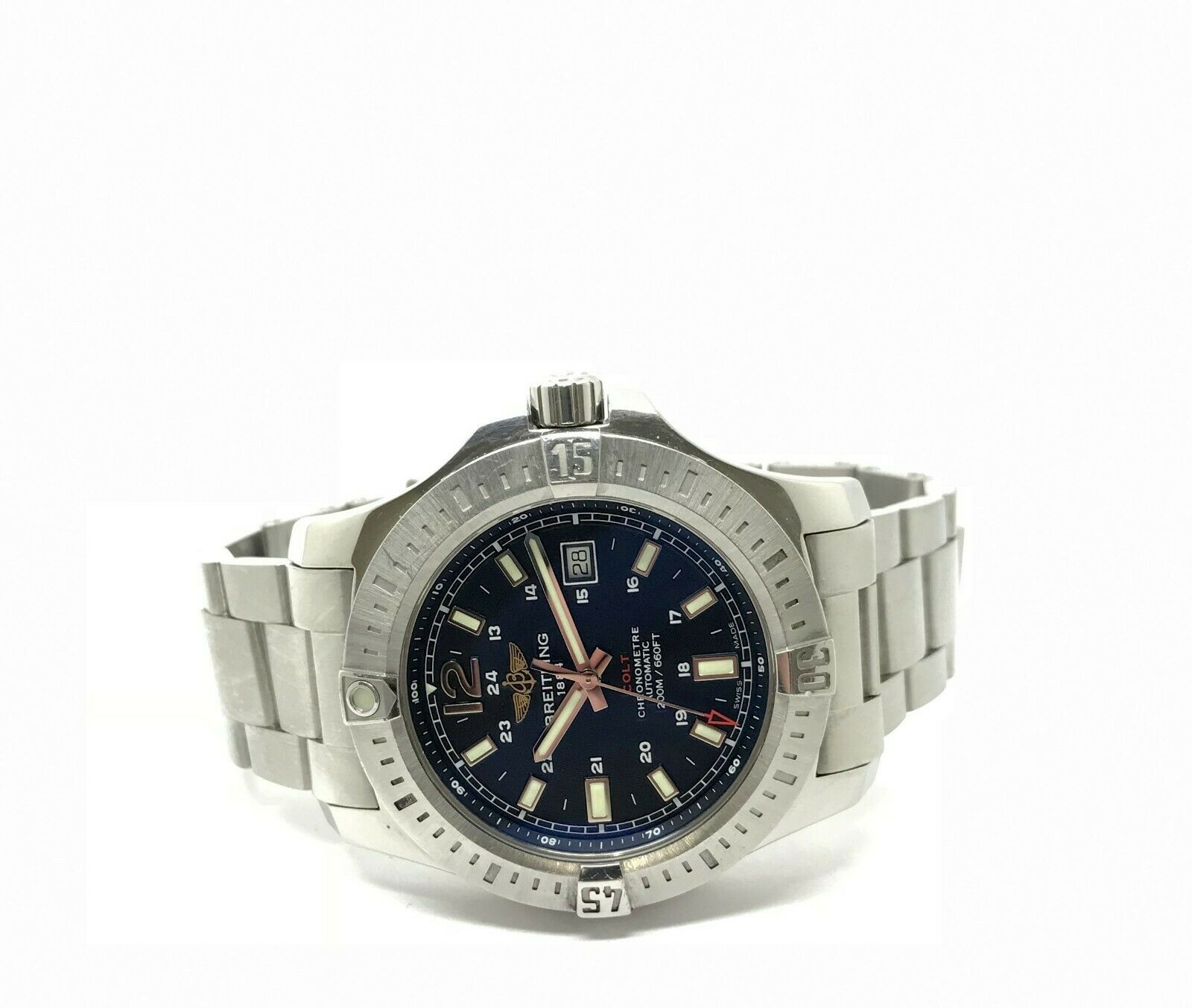 Breitling Colt Volcano Black Dial Steel Automatic Gents Watch - Image 3 of 11