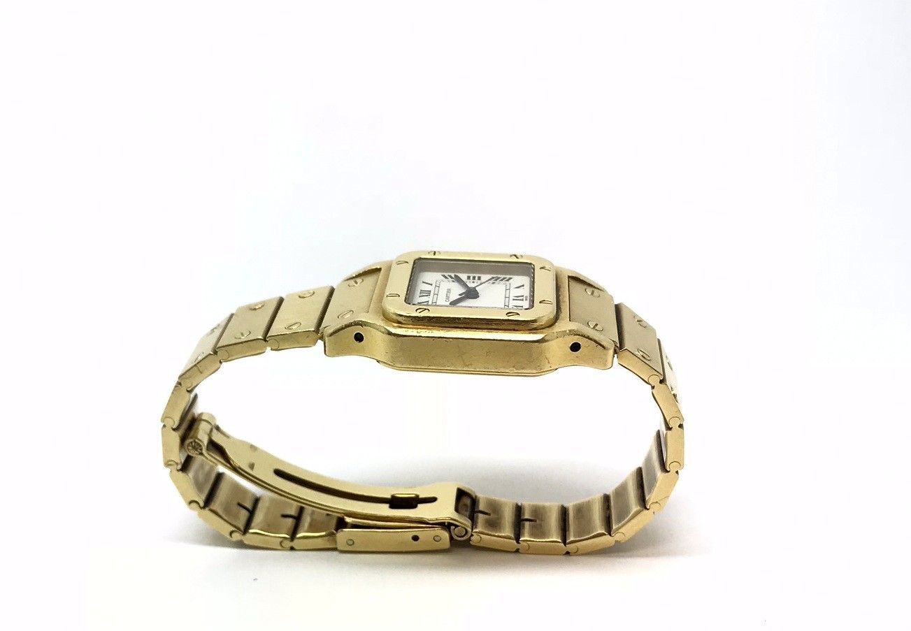 Cartier Santos 24742 18k Gold Ladies Watch - Image 5 of 7