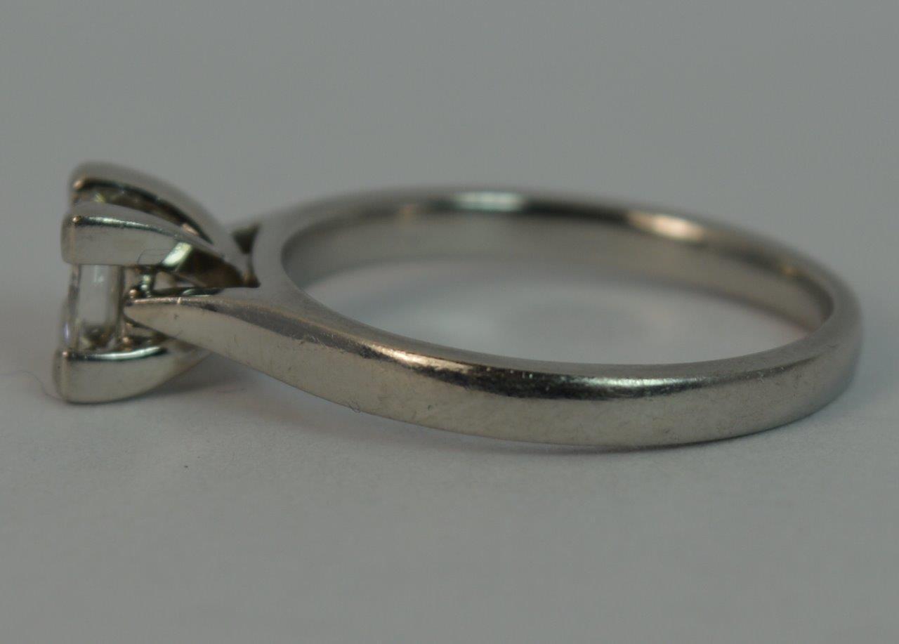 Platinum and Diamond ladies Engagement Ring - Image 7 of 11