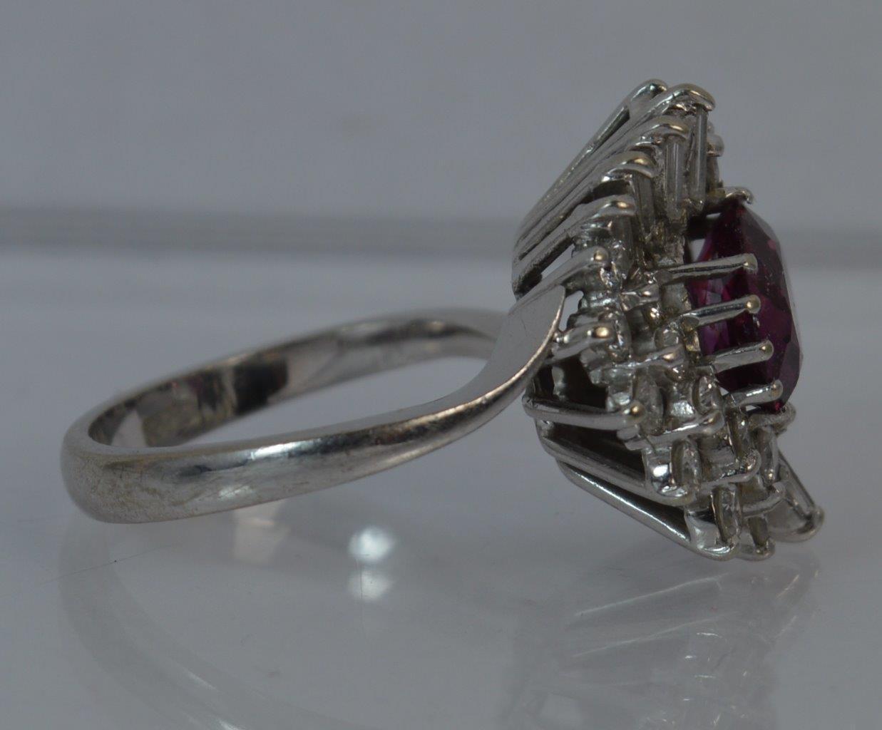 Ruby and Diamond Cluster Ring - Image 8 of 13