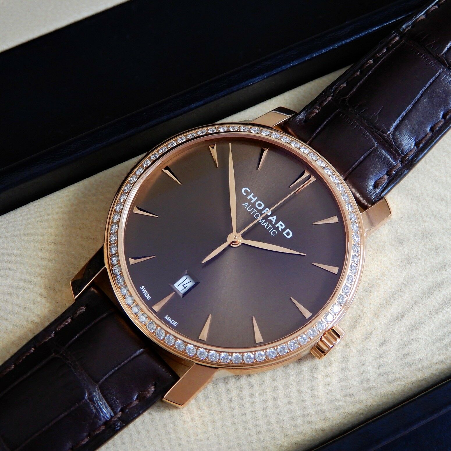 Chopard Custom 40mm Rose Gold Watch - Image 8 of 12