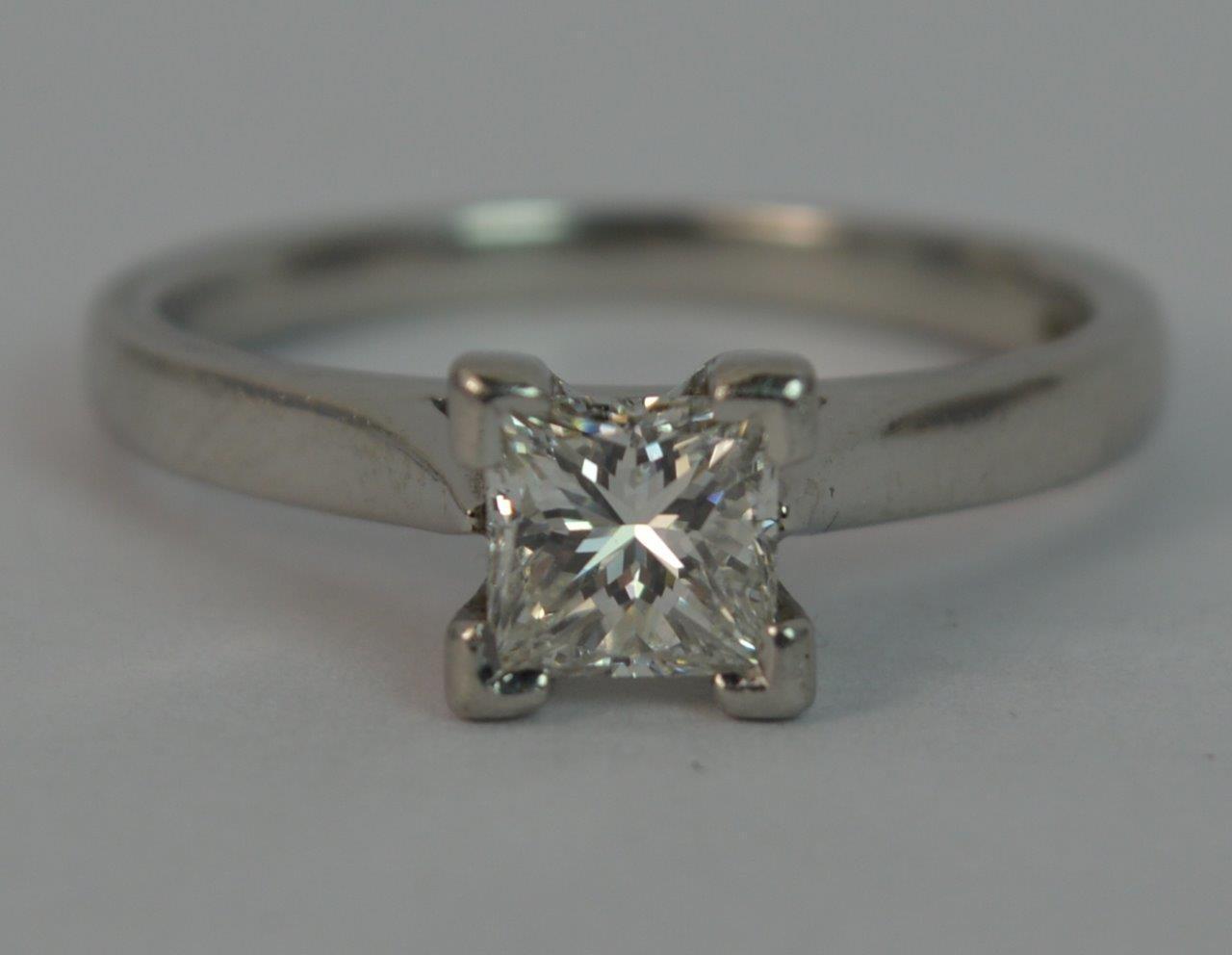 Platinum and Diamond ladies Engagement Ring - Image 11 of 11