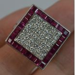 Art Deco Design, Modern Cluster Ring