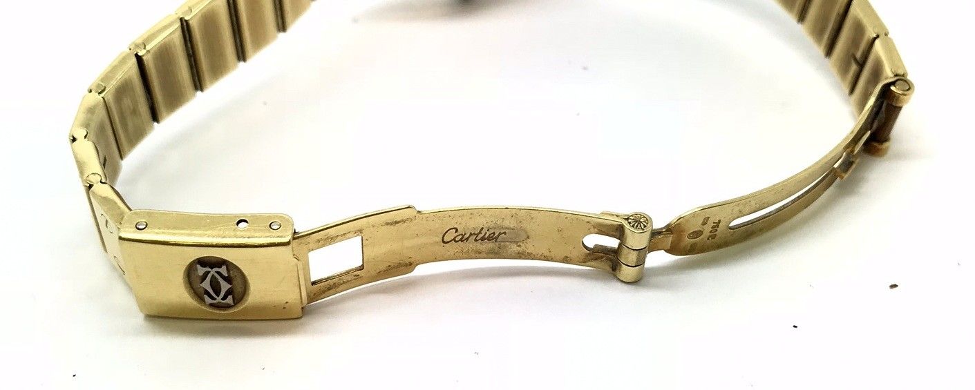 Cartier Santos 24742 18k Gold Ladies Watch - Image 3 of 7