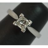 Platinum and Diamond ladies Engagement Ring