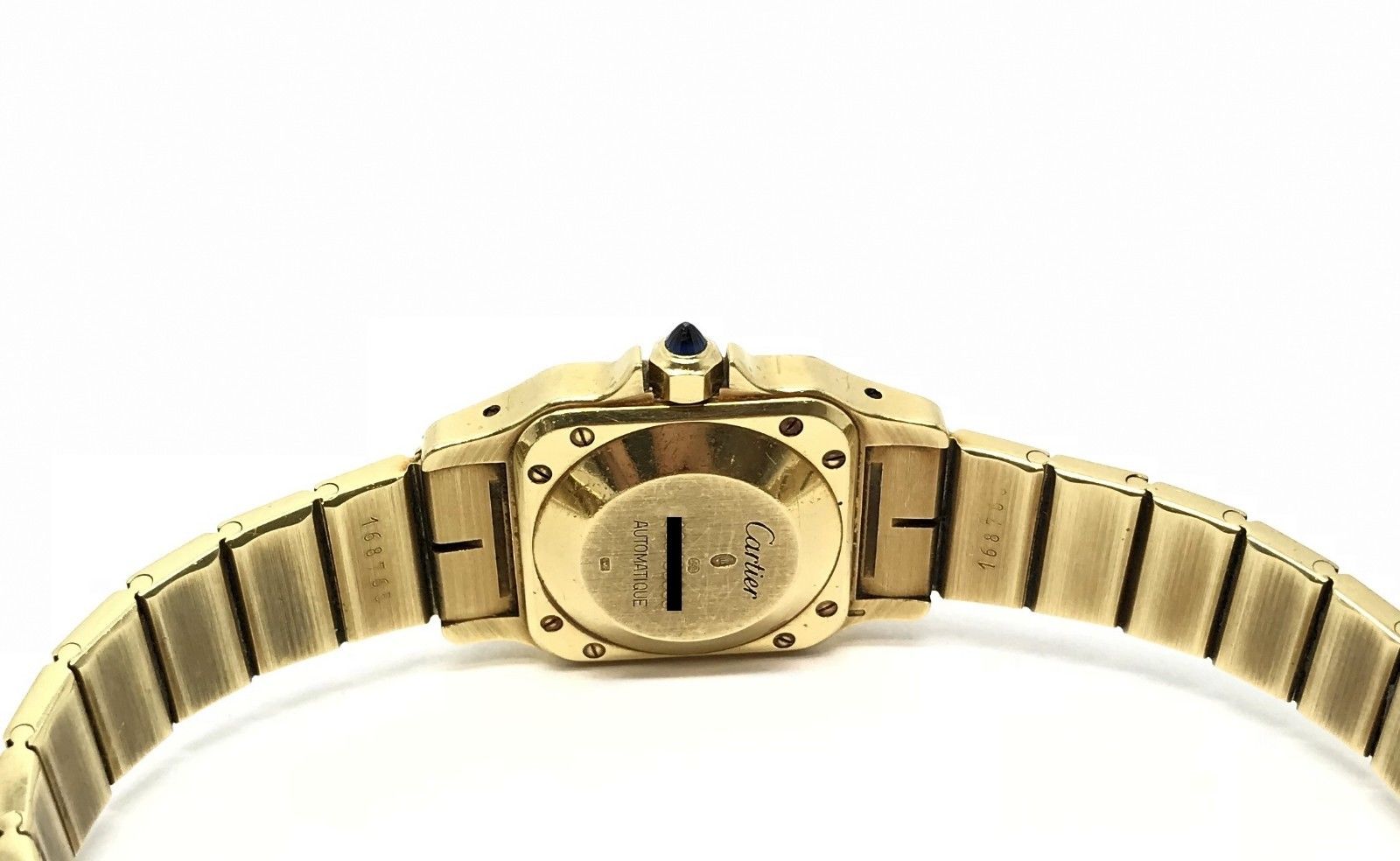 Cartier Santos 24742 18k Gold Ladies Watch - Image 6 of 7