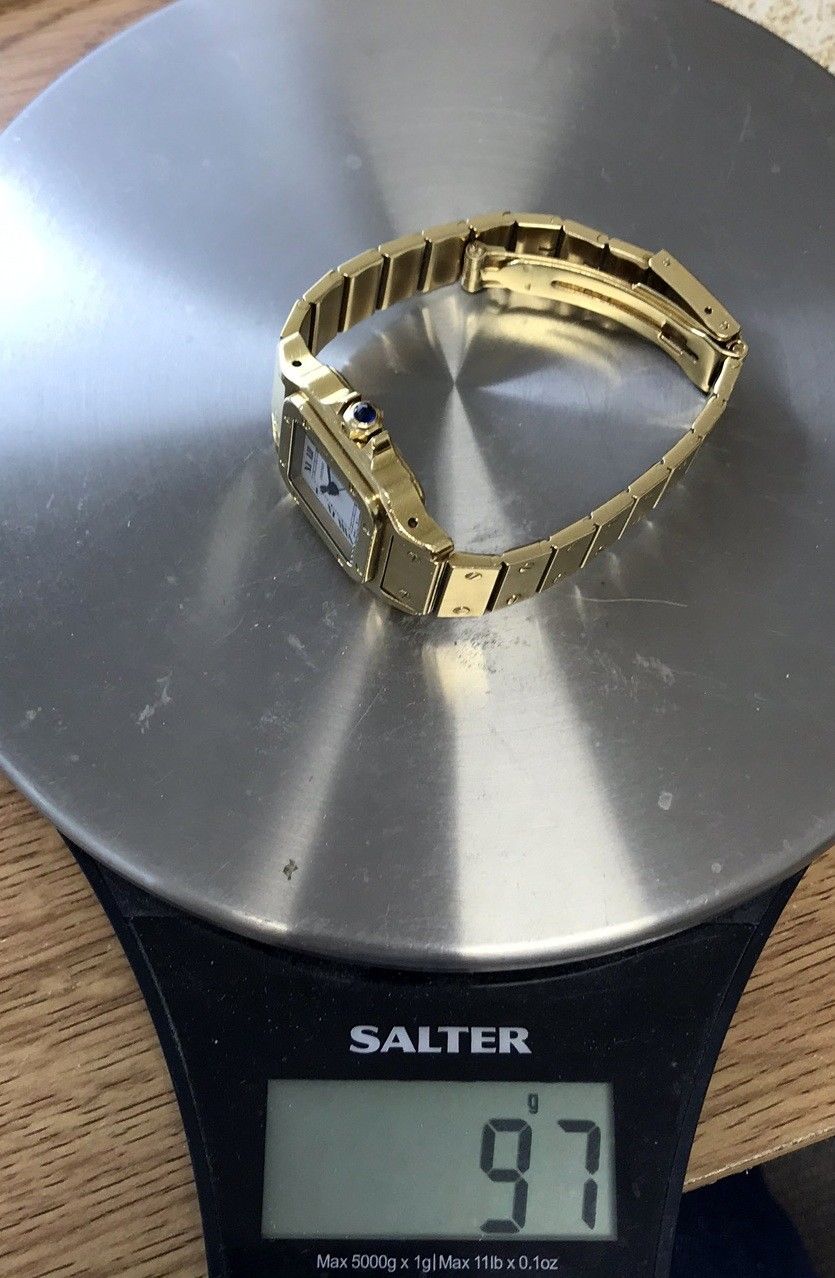 Cartier Santos 24742 18k Gold Ladies Watch - Image 7 of 7