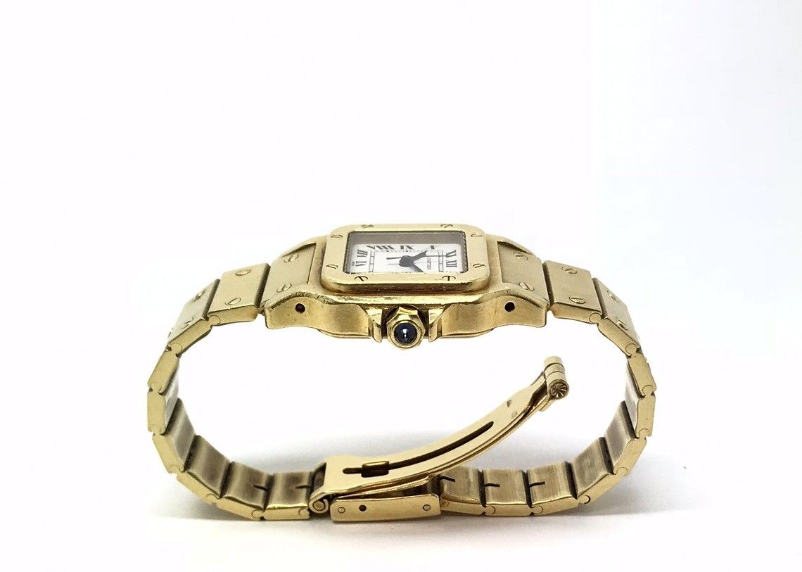 Cartier Santos 24742 18k Gold Ladies Watch - Image 4 of 7