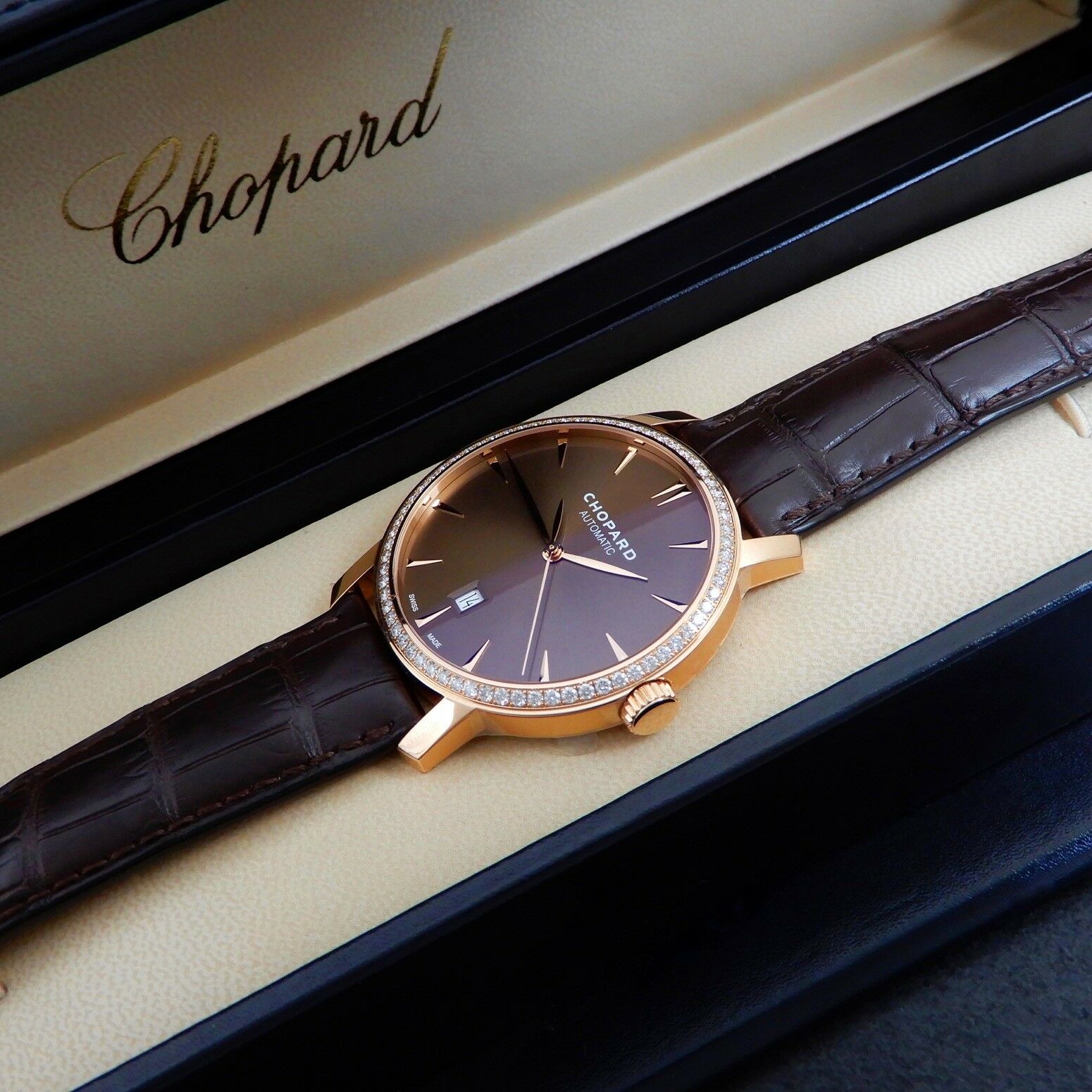 Chopard Custom 40mm Rose Gold Watch - Image 5 of 12