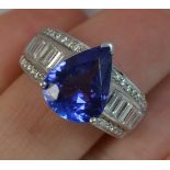 Tanzanite and Diamond Ring