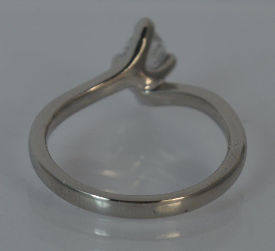Natural Diamond and Platinum Ring - Image 5 of 11