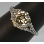 LOT WITHDRAWN | 18ct Gold and Diamond Solitaire Ring