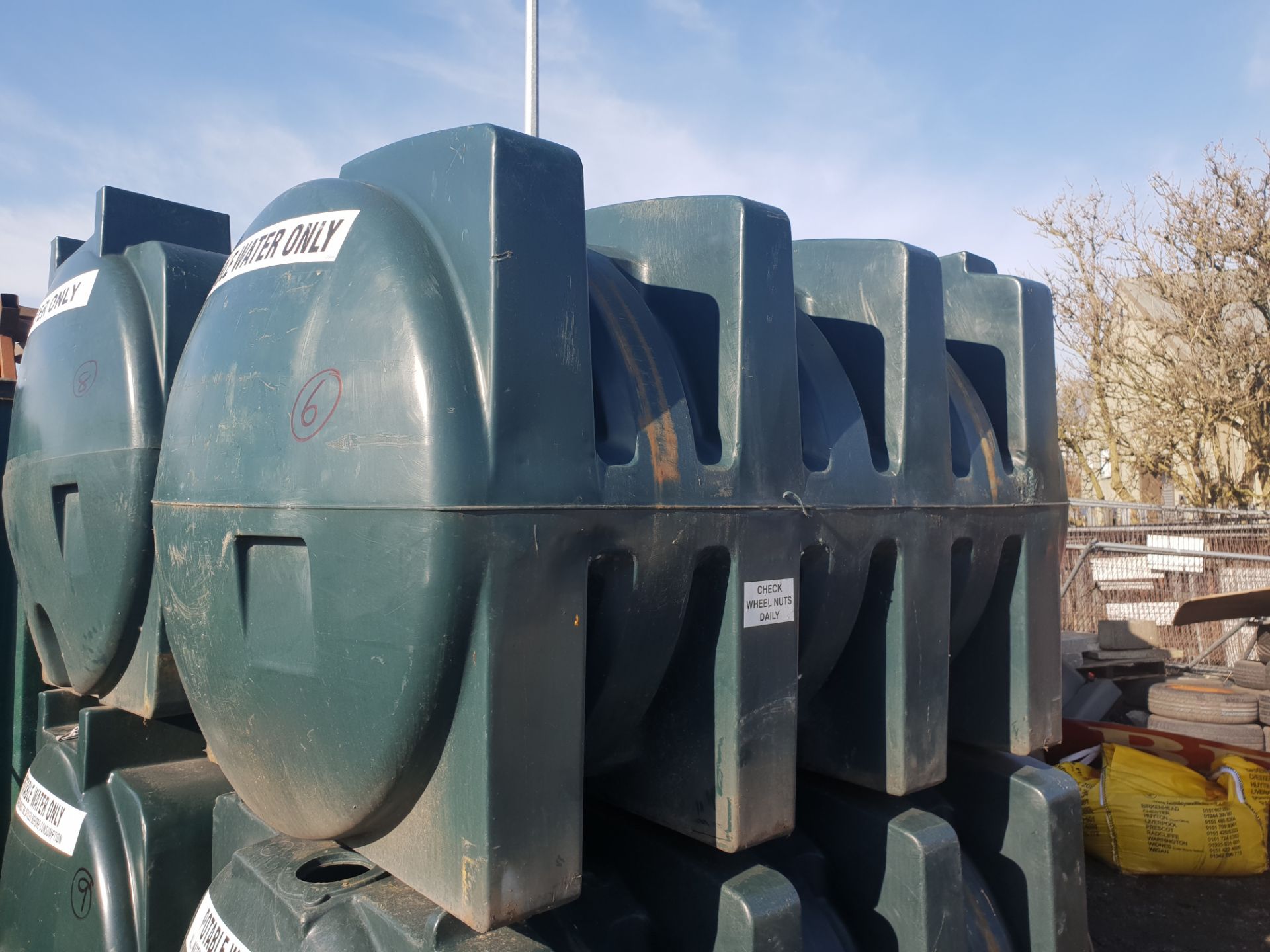 On Site Water Storage Tank