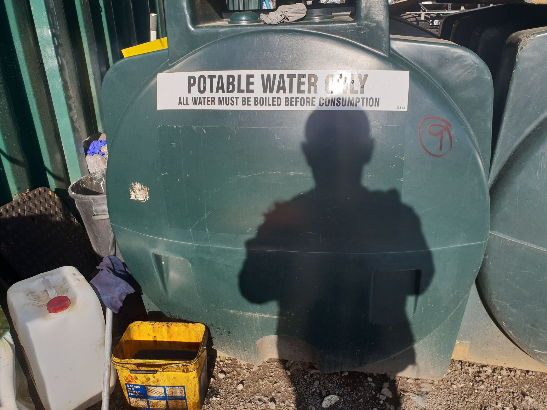 On Site Water Storage Tank