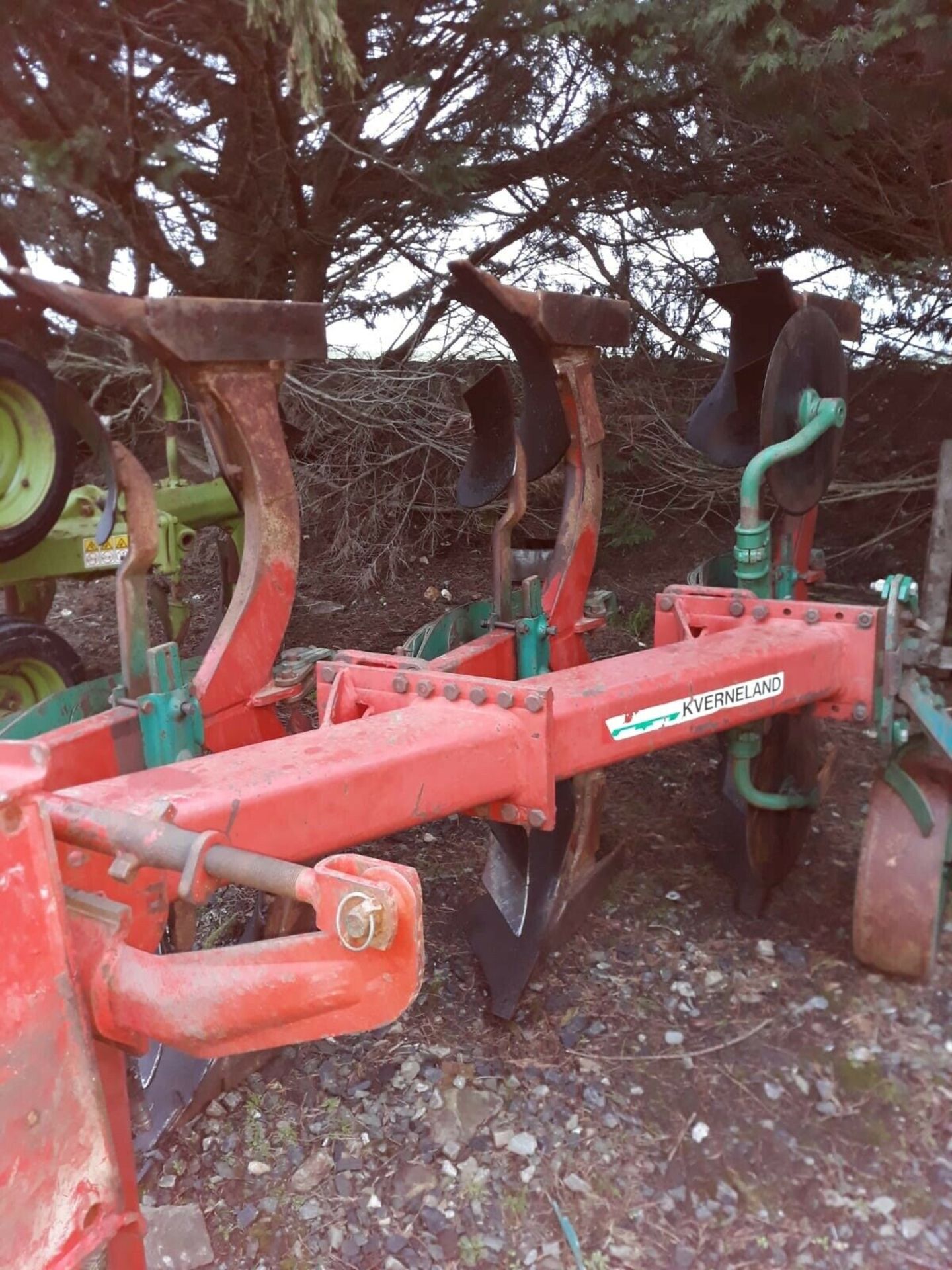 Furrow Plough Kverneland KV 3 Auto Reset With Rear Discs - Image 3 of 6