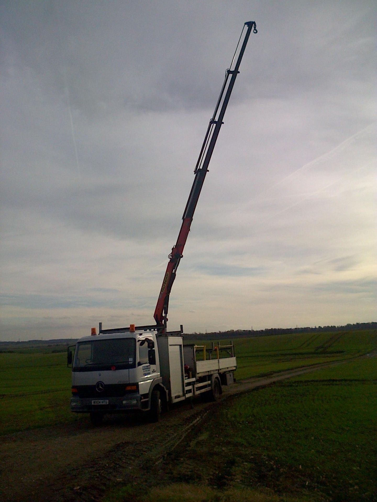 2004 Mercedes Drop Side Lorry With Palfinger Crane. - Image 4 of 14