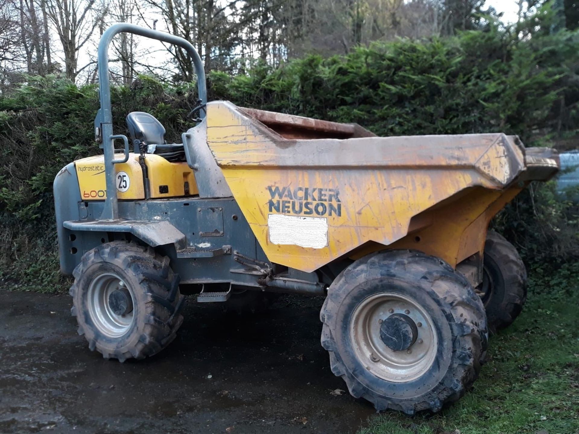 LOT WITHDRAWN 6 Ton Dumper 2012. Wacker Neuson