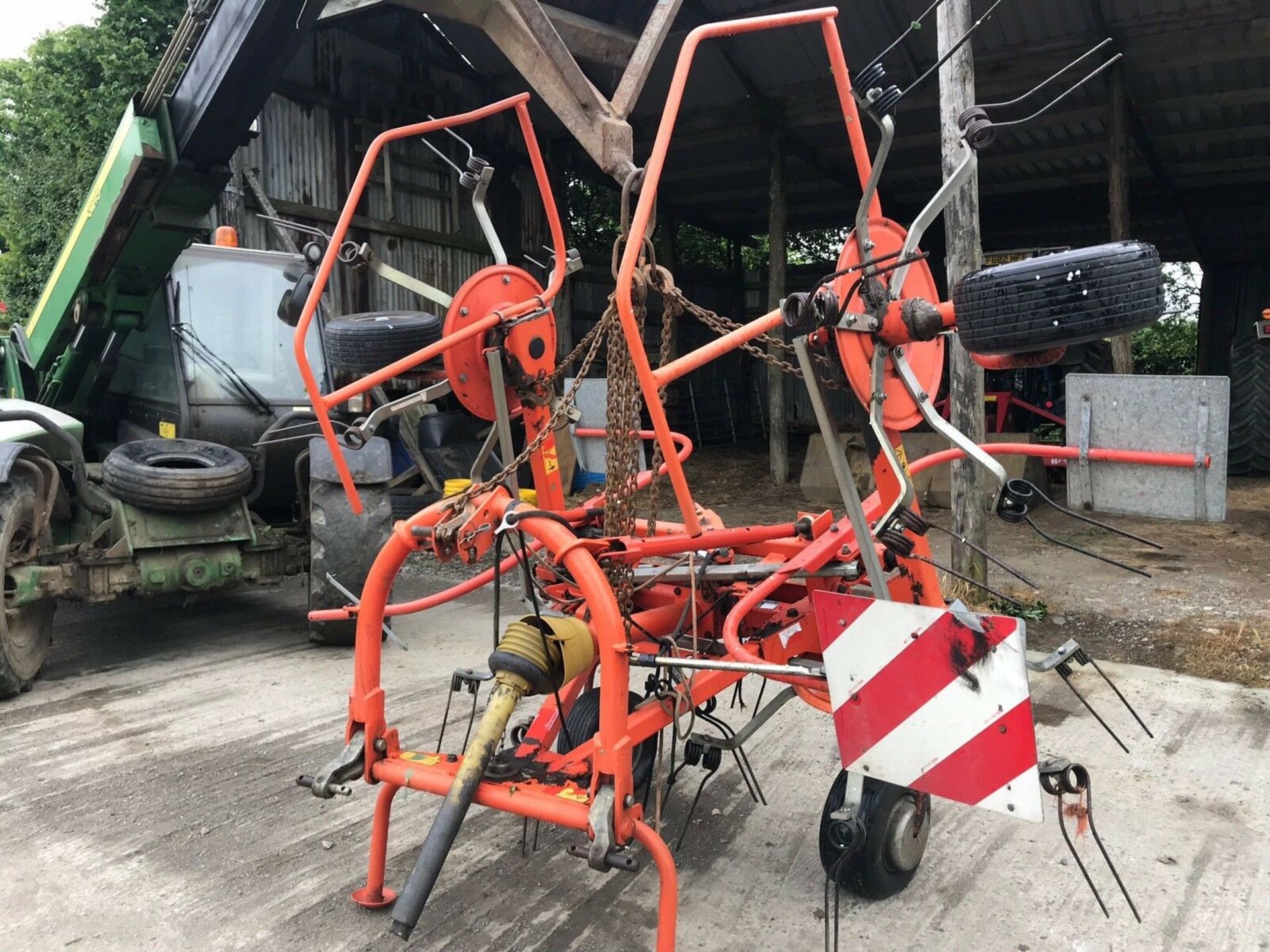 Tedder Turner. Fella Hydraulic Fold 4 Rotor