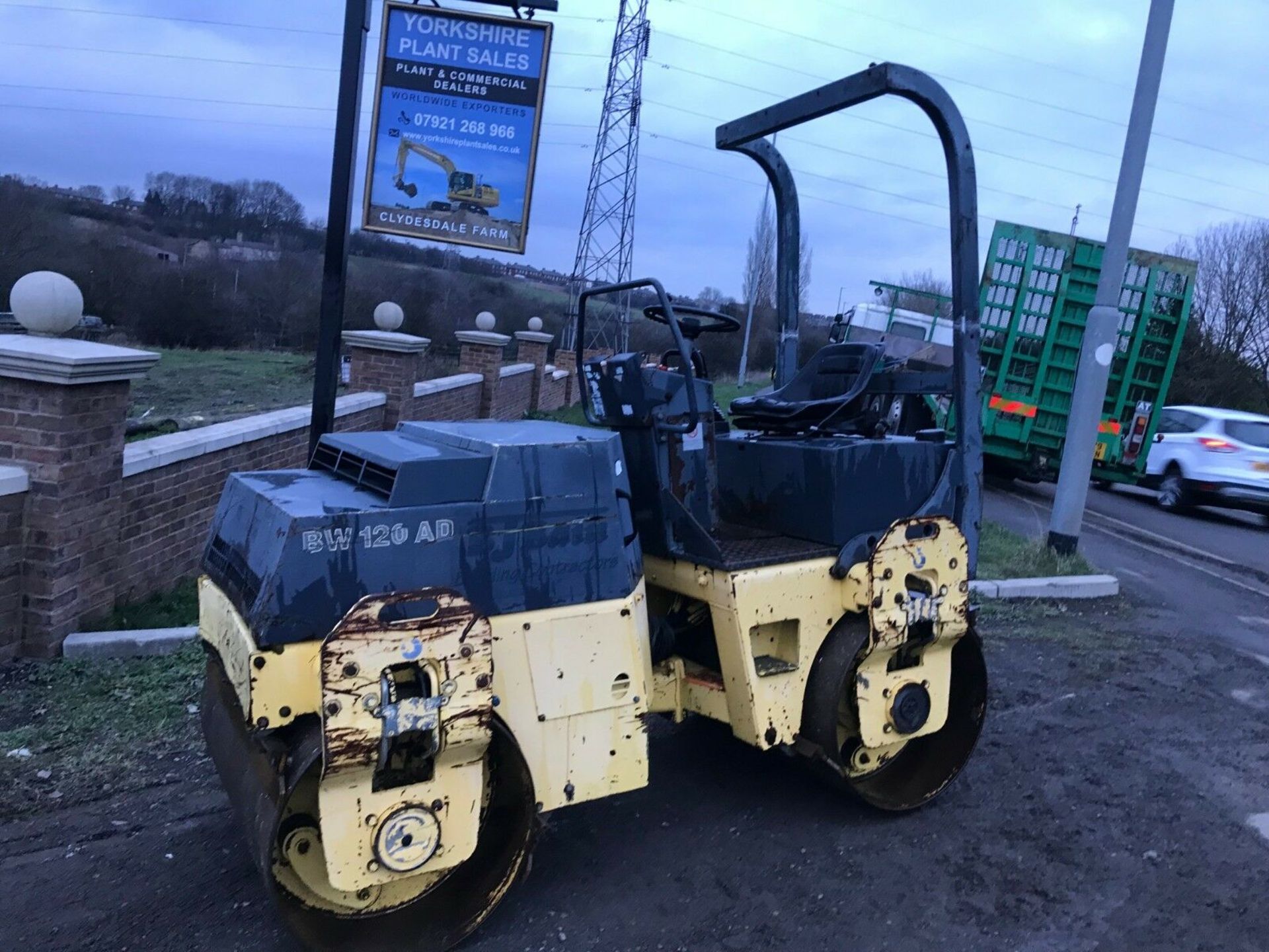 BOMAG 120 TWIN DRUM VIBRATING BENFORD TEREX JCB DIGGER / EXCAVATOR