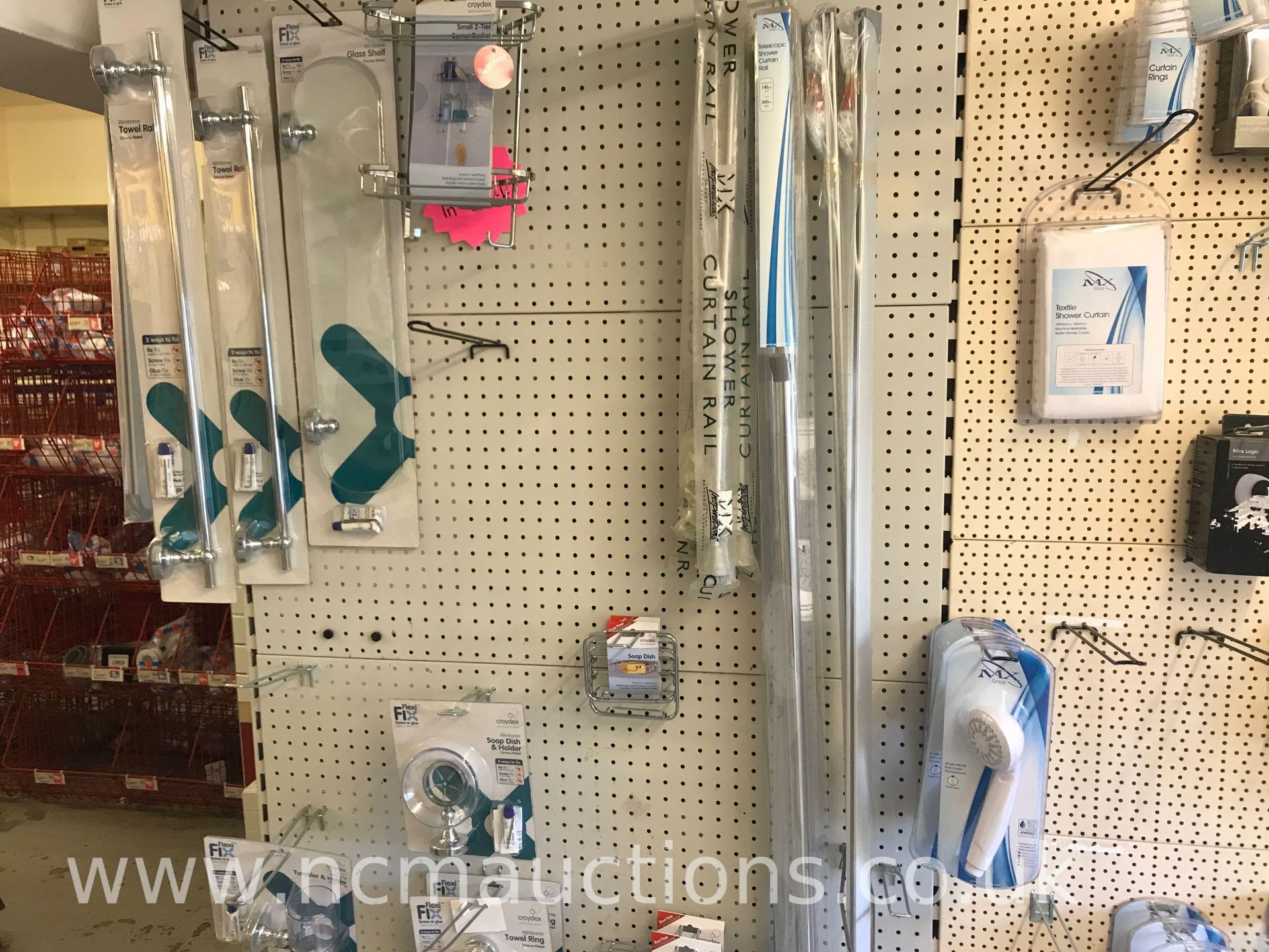 Display rack plus mixture of shower fittings - Image 4 of 6