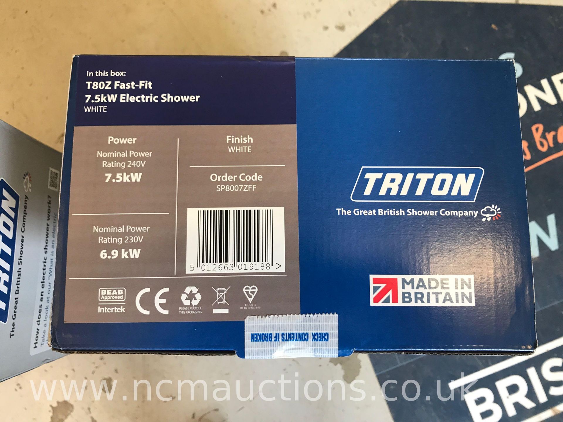 * NO RESERVE * Triton Electric shower - Image 2 of 4