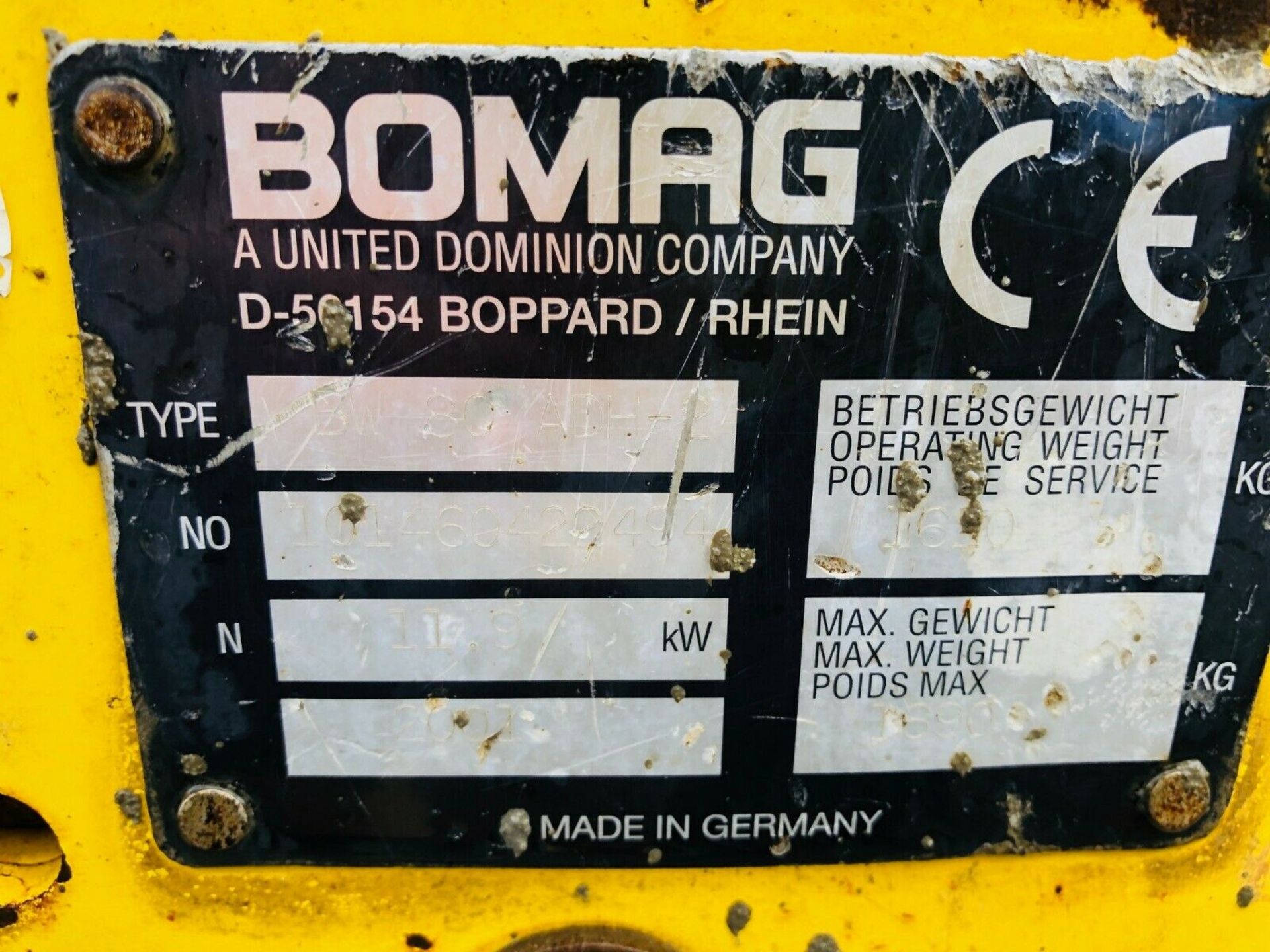Bomag BW 80 ADH-2, Tandem Roller, - Image 7 of 7