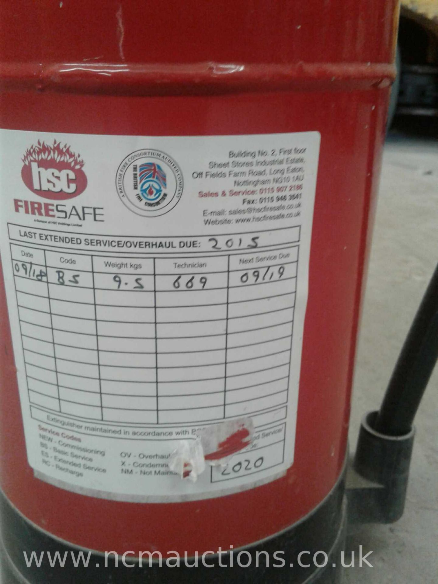 6 kg ABC powder fire extinguisher - Image 3 of 3