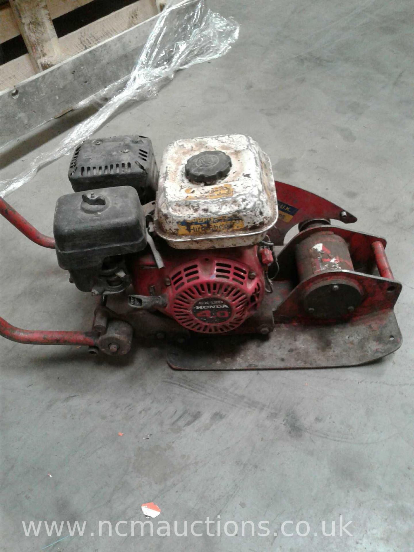 Honda powered wacker plate