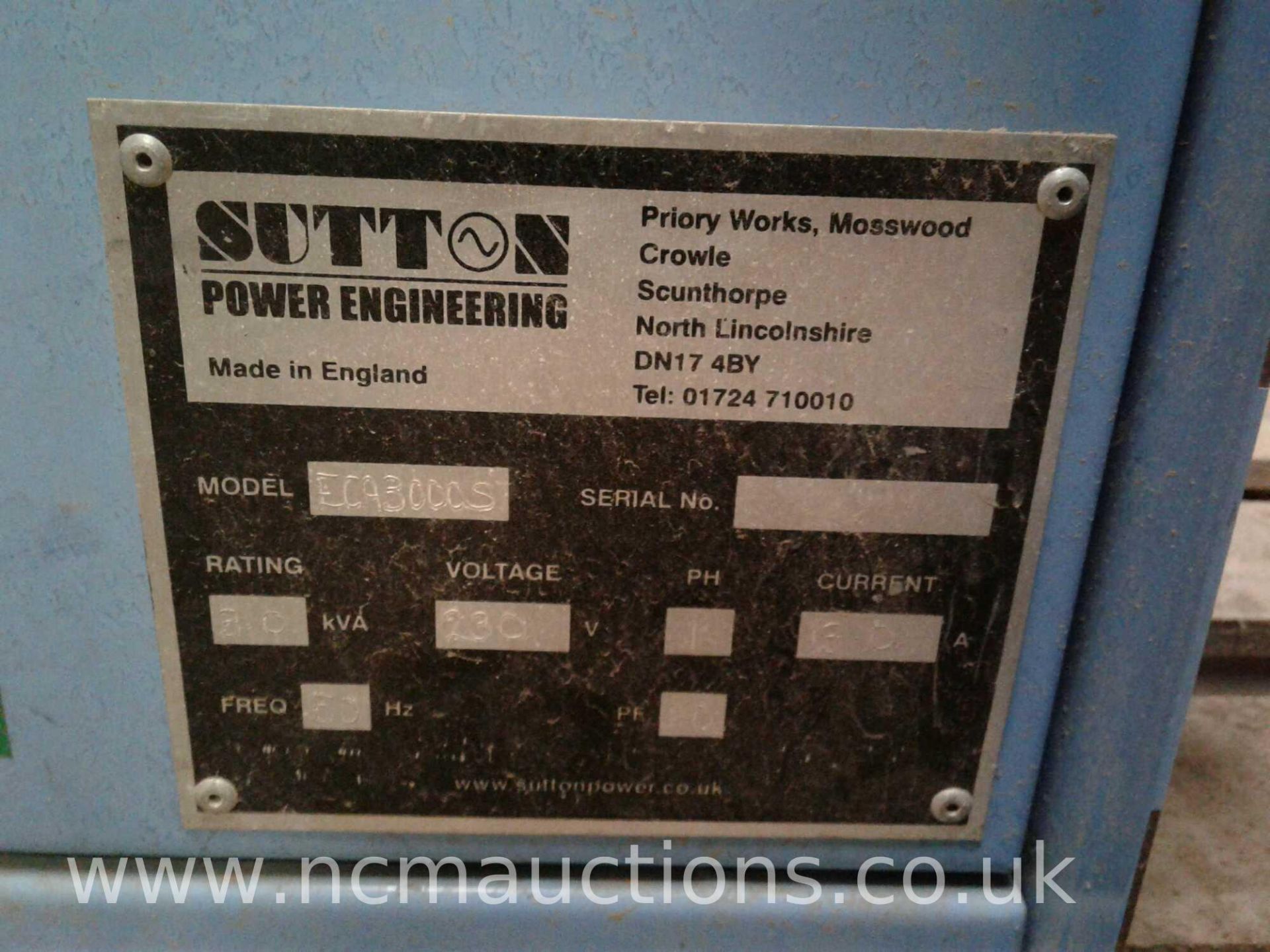 Sutton MC00002-RD ACK UP GENERATOR WITH INVERTER - Image 7 of 7
