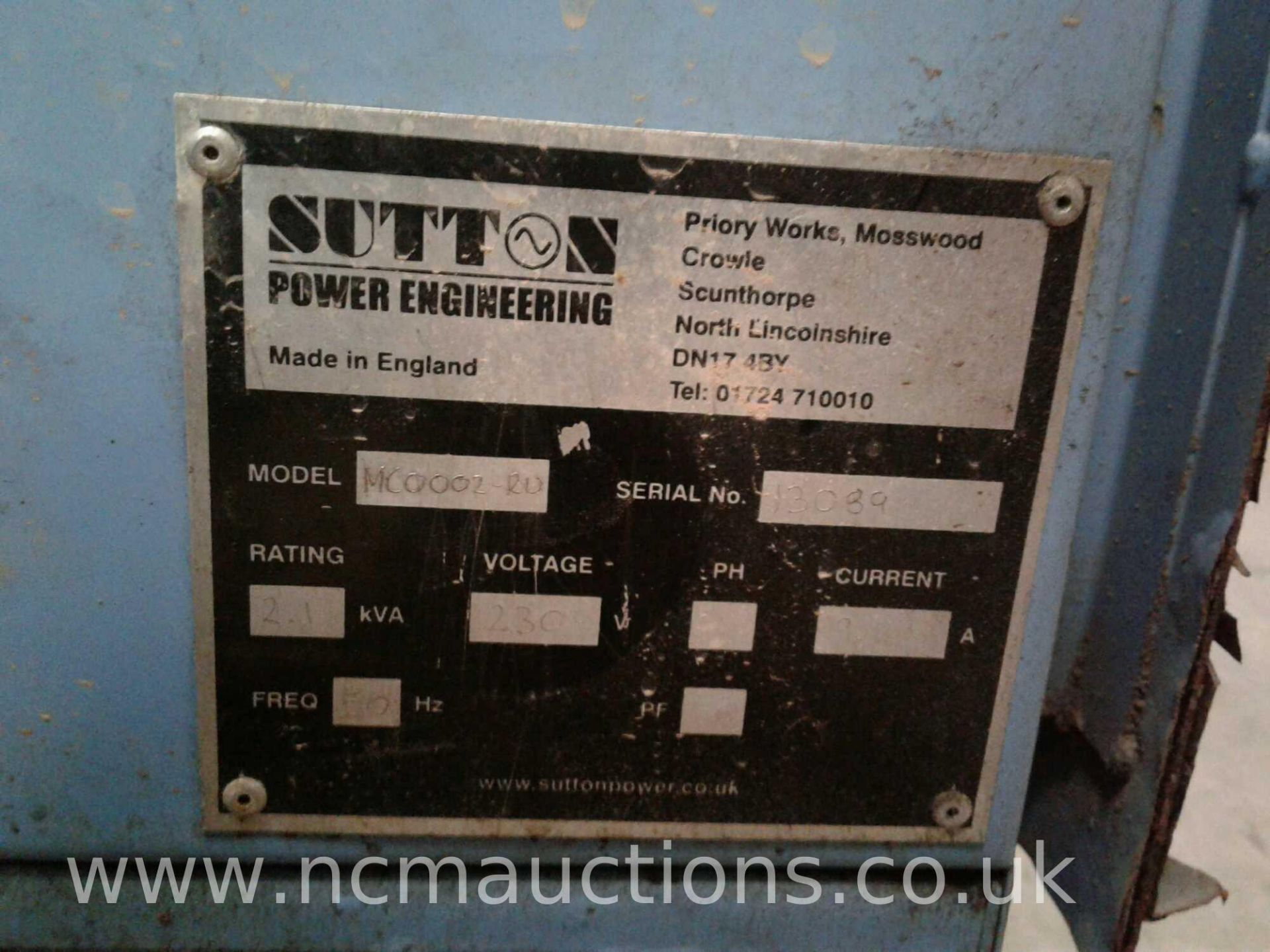Sutton MC00002-RD ACK UP GENERATOR WITH INVERTER - Image 5 of 7